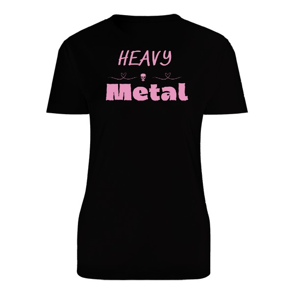 Tričko s potiskem Heavy metal pink 