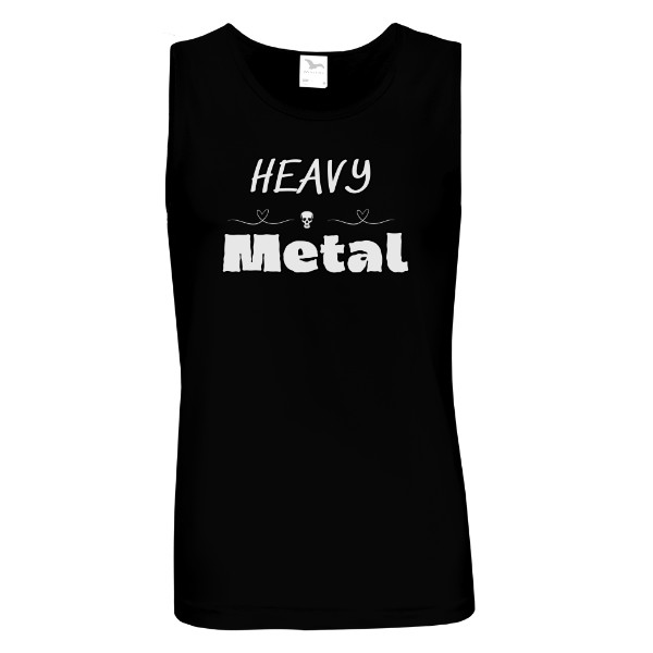 Tričko s potiskem Pánské tílko Heavy metal oboustranný nápis