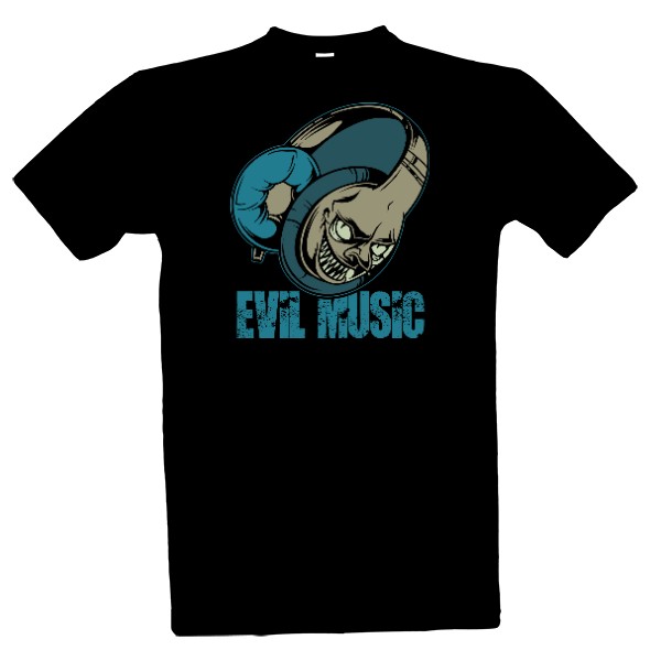 Tričko s potiskem Tričko Evil music
