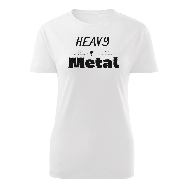 Tričko s potiskem Heavy metal tričko s nápisem